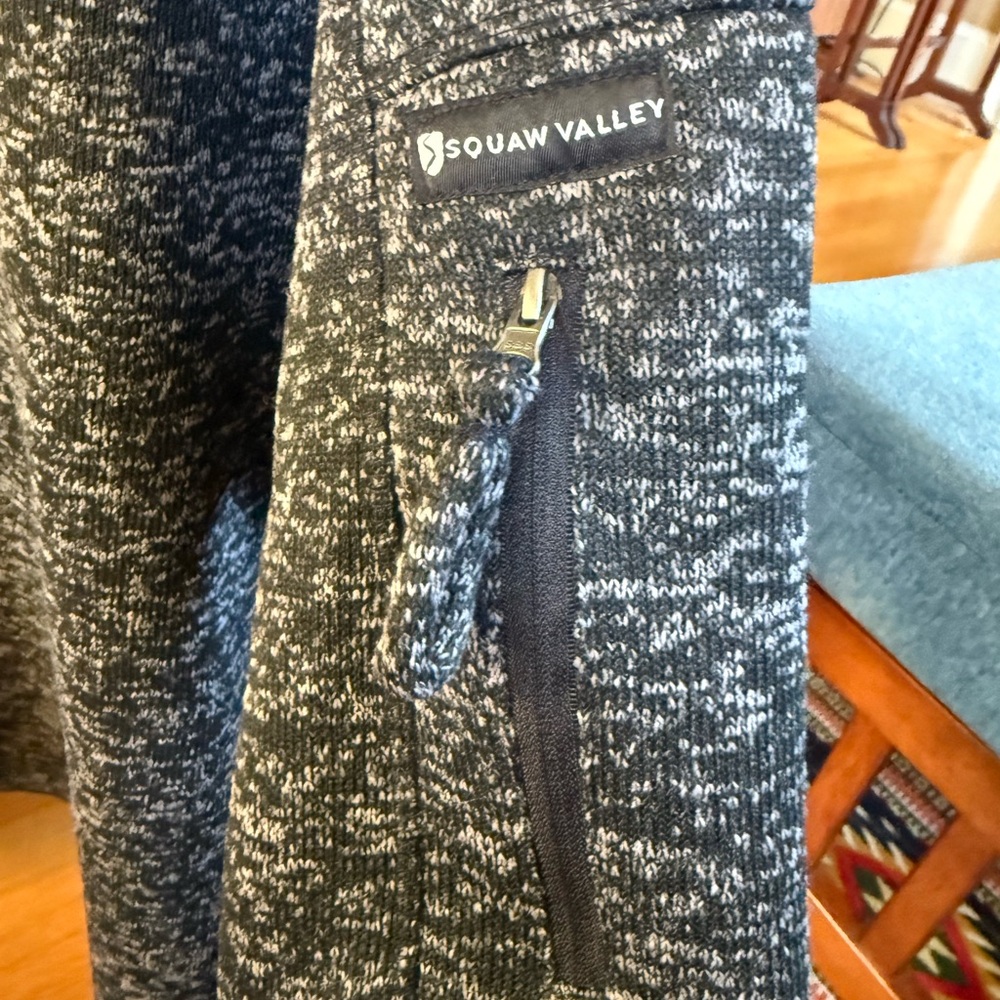 Men's Squaw Valley Charcoal Zip-Up Fleece